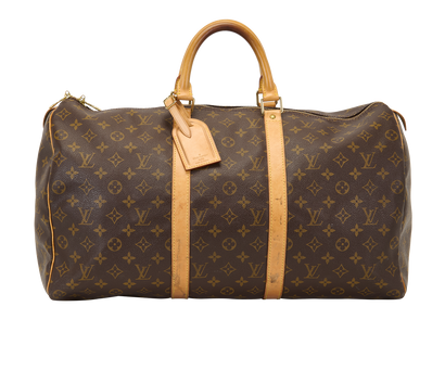 Keepall 50, &pound;950, Handbags, Brown/Tan, Canvas, Front view